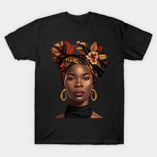 I Am Black History African Woman T-Shirt T-Shirt